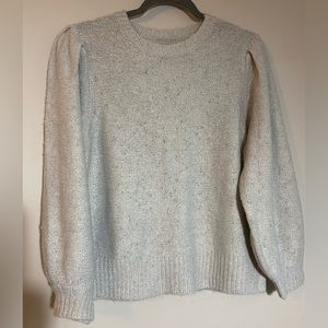 Vylette women’s Juniors silver cropped sweater size L